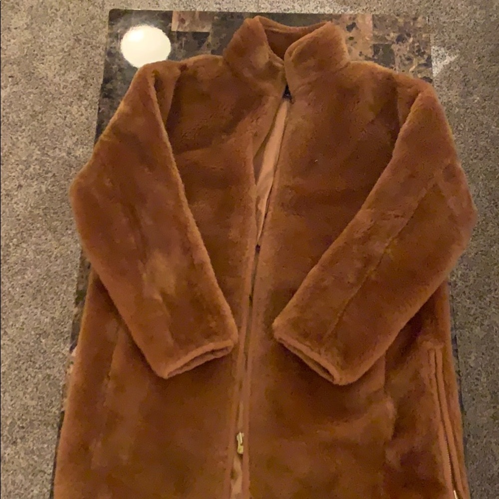 J Crew faux fur Coat